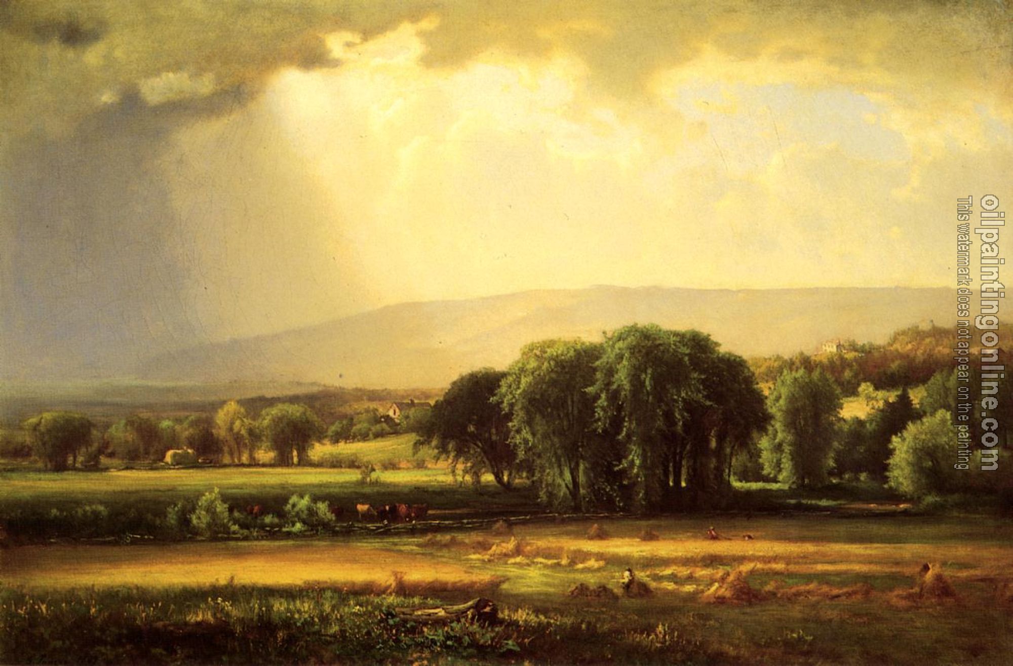 George Inness - Harvest Scene in the Delaware Valley